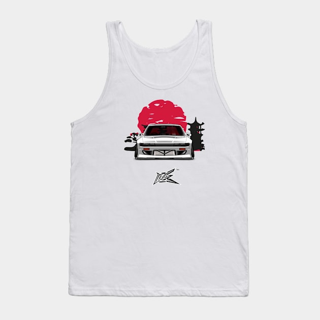 nissan silvia s13 white Tank Top by naquash